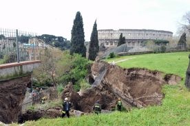 Runął fragment sufitu Złotego Domu Nerona