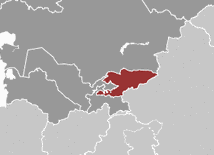 Położenie Kirgistanu