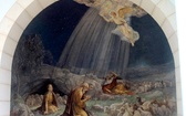 Anioł oznajmia pasterzom nowinę o narodzeniu Mesjasza