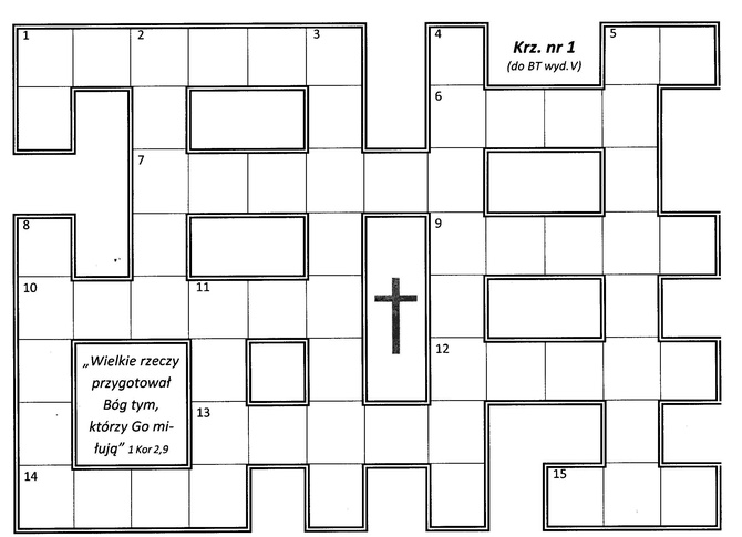 Krzyżówka nr 1
