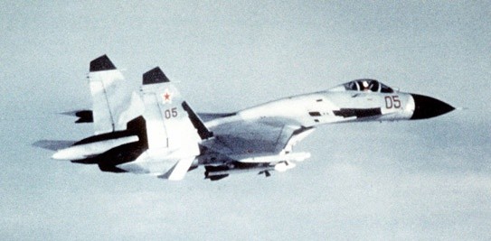 Myśliwce Su-27 w Keflaviku