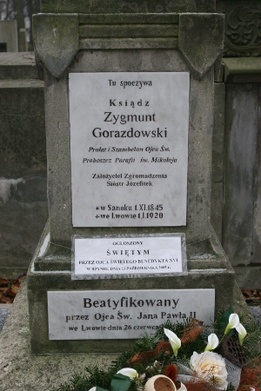Grób św. Zygmunta Gorazdowskiego