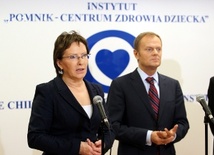 Premier Donald Tusk i minister zdrowia Ewa Kopacz 