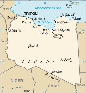 Mapa Libii