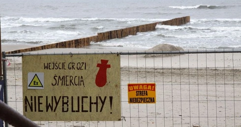Saperzy na plaży w Kołobrzegu
