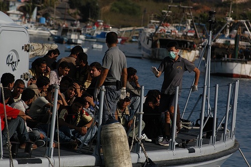 Chaos na Lampedusie