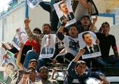 Demonstracja przed syryjską ambasadą w stolicy Libanu, Bejrucie