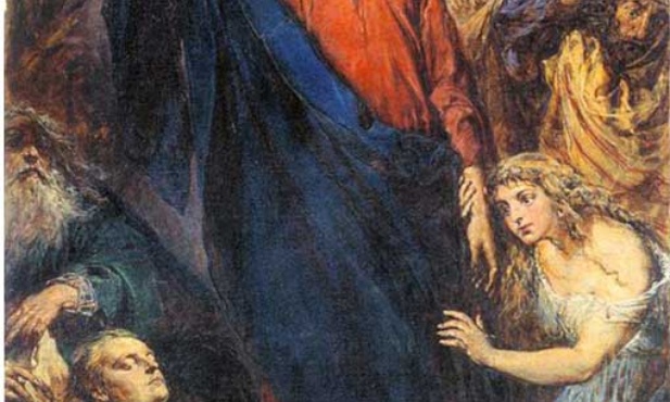 Jan Matejko, "Wskrzeszenie Łazarza", olej na płótnie, 1867, Kościół Wniebowzięcia NMP, Nowy Wiśnicz