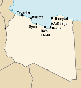 Libia: Ostrzał Misraty i Adżabiji