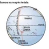 Samoa na mapie świata