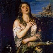 Tycjan (Tiziano Vecellio), „Św. Maria Magdalena pokutująca”, olej na płótnie, ok. 1565, Ermitaż, Sankt Petersburg