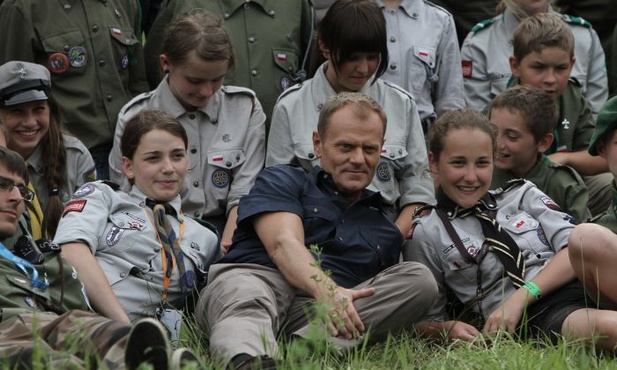 Premier spotkał się z harcerzami 