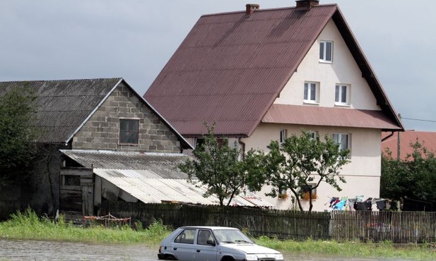 Sandomierz po ulewie