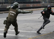 Chile - Starcia studentów z policją