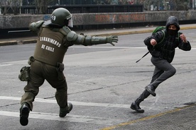 Chile - Starcia studentów z policją