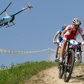Dohnany, 07.08.2011. Polka Maja Włoszczowska na trasie mistrzostw Europy w kolarstwie górskim