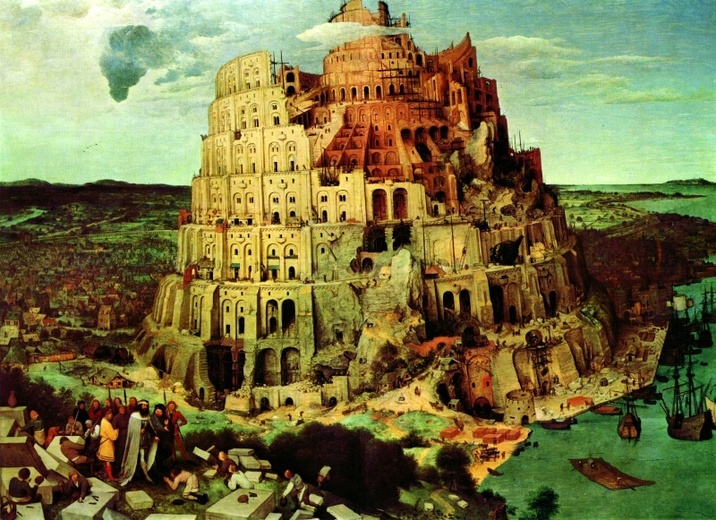 Pieter Breughel Starszy, "Wieża Babel".