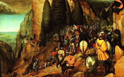 Pieter Breughel Starszy, "Nawrócenie św. Pawła", olej na desce, 1567, Kunsthistorisches Museum, Wiedeń