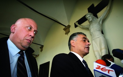 Czy Marek Lasota (z lewej) zastąpi prezesa Janusza Kurtykę?