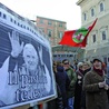 Manifestacja homoseksualistów domagających się zalegalizowania „małżeństw” osób tej samej płci. Rzym, 14 stycznia 2006 r.