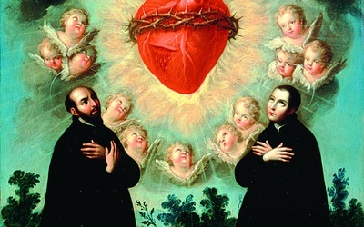 José de Páez, „Serce Jezusa ze św. Ignacym Loyolą i św. Alojzym Gonzagą”.