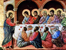 Duccio da Buoninsegna, „Jezus ukazuje się Apostołom”.