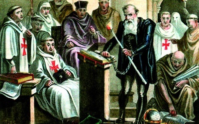 Galileusz przed trybunałem inkwizycji. Legenda dopowiada tragiczny epilog.