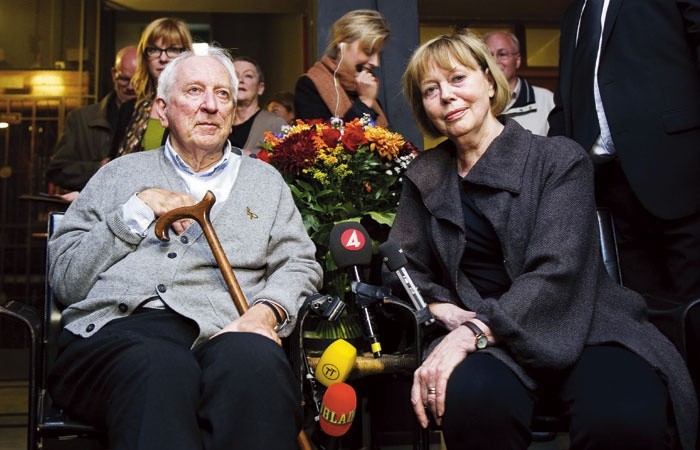 Tomas Tranströmer z żoną Monicą