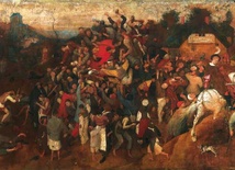 Pieter Breughel Starszy, „Wino w Dniu Świętego Marcina”, olej na płótnie, 1565–1568, Muzeum Prado, Madryt