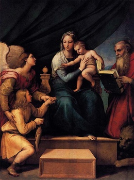 Rafael (Raffaello Santi, zwany też Sanzio), "Madonna z rybą"