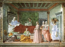 Domenico Ghirlandaio (Domenico Bigordi), "Narodzenie św. Jana Chrzciciela"