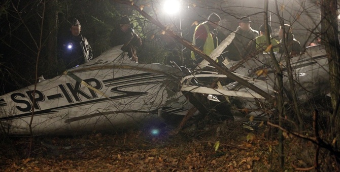 Wypadek awionetki koło Pyrzowic