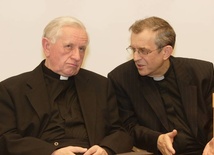 Abp Damian Zimoń i biskup Tadeusz Szurman