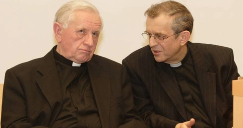Abp Damian Zimoń i biskup Tadeusz Szurman