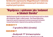 Wykład pt: "Współpraca z opiekunem jako fundament w szkołach Sternika" - 7 grudnia