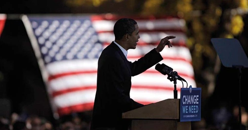 Obama leci w dół