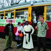 W Misyjnym Tramwaju Nadziei będzie można spotkać wolontariuszy rozdających materiały informacyjne