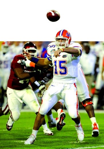 Tim Tebow jest zawodnikiem drużyny Florida Gators