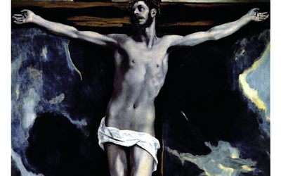 El Greco „Chrystus na krzyżu adorowany przez donatorów”