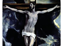 El Greco „Chrystus na krzyżu adorowany przez donatorów”