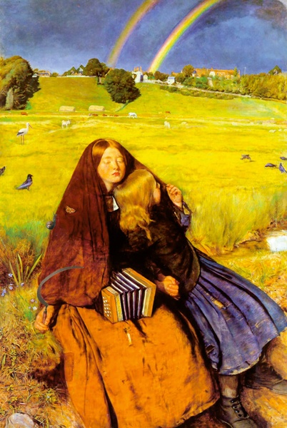 John Everest Millais (1829-1896), „Niewidoma dziewczyna”, 1854-1856