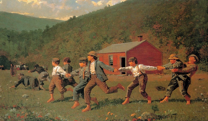 Winslow Homer (1836 – 1910), „Strzał z bicza”, 1872 olej na płótnie Butler Institute of American Art, Ohio