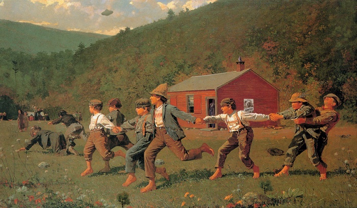 Winslow Homer (1836 – 1910), „Strzał z bicza”, 1872 olej na płótnie Butler Institute of American Art, Ohio