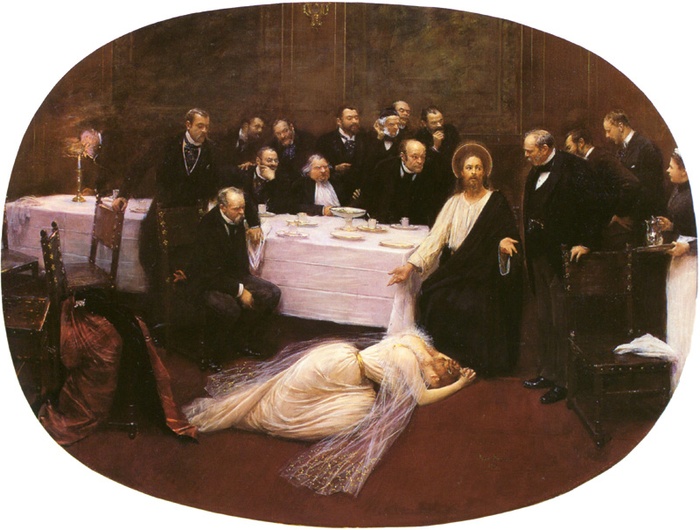 Jean Beraud (1850–1936), Maria Magdalena w domu Szymona faryzeusza”, 1891, Muzeum d'Orsay, Paryż