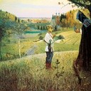 Michaił Niestierow (1862–1942), „Widzenie chłopca Bartłomieja”, 1889–1890 Galeria Trietiakowska