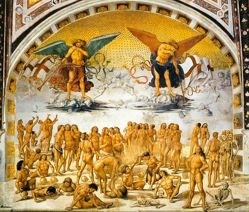 Luca Signorelli (ok. 1445–1523), Zmartwychwstanie ciał, fresk, 1499–1502 katedra Santa Maria i San Costanzo, Orvieto