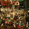  Pieter Bruegel (1525–1569), Walka karnawału z postem, 1559, Muzeum Historii Sztuki w Wiedniu