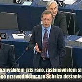 Jak Farage Schulza witał