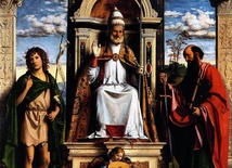 Giambattista Cima da Conegliano, "Święty Piotr na tronie w otoczeniu świętych".