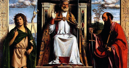 Giambattista Cima da Conegliano, "Święty Piotr na tronie w otoczeniu świętych".